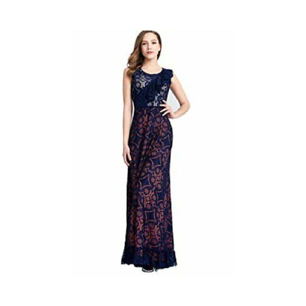 Womens  Medium Lace Formal Evening Dress